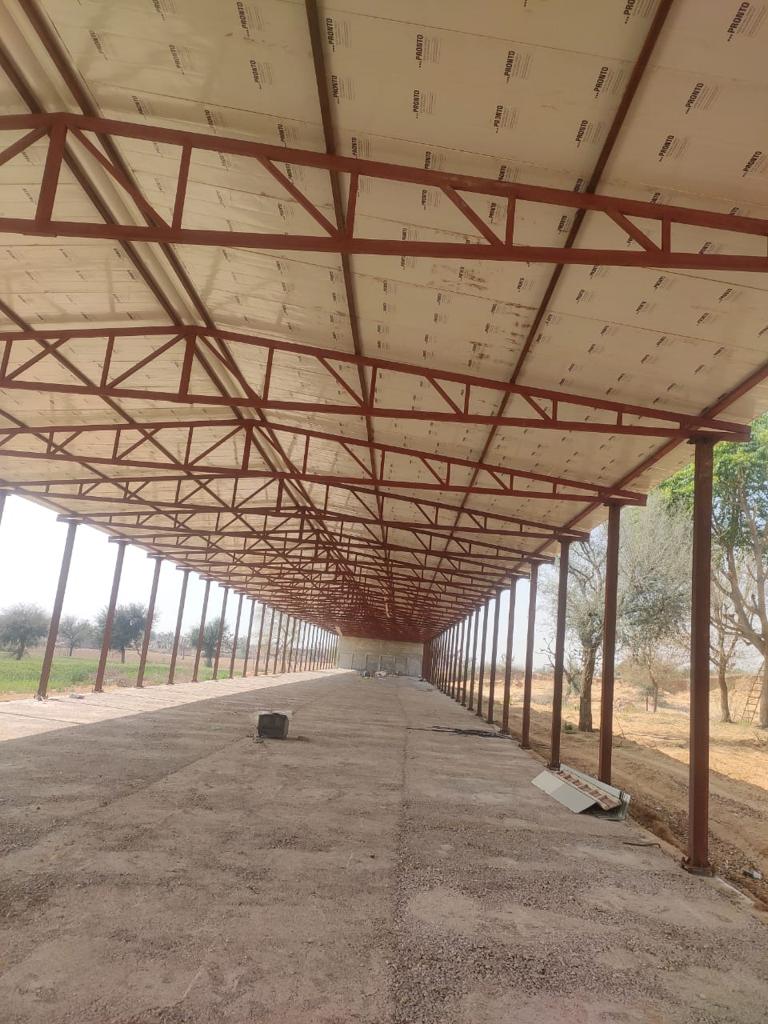 Poultry shed construction, India